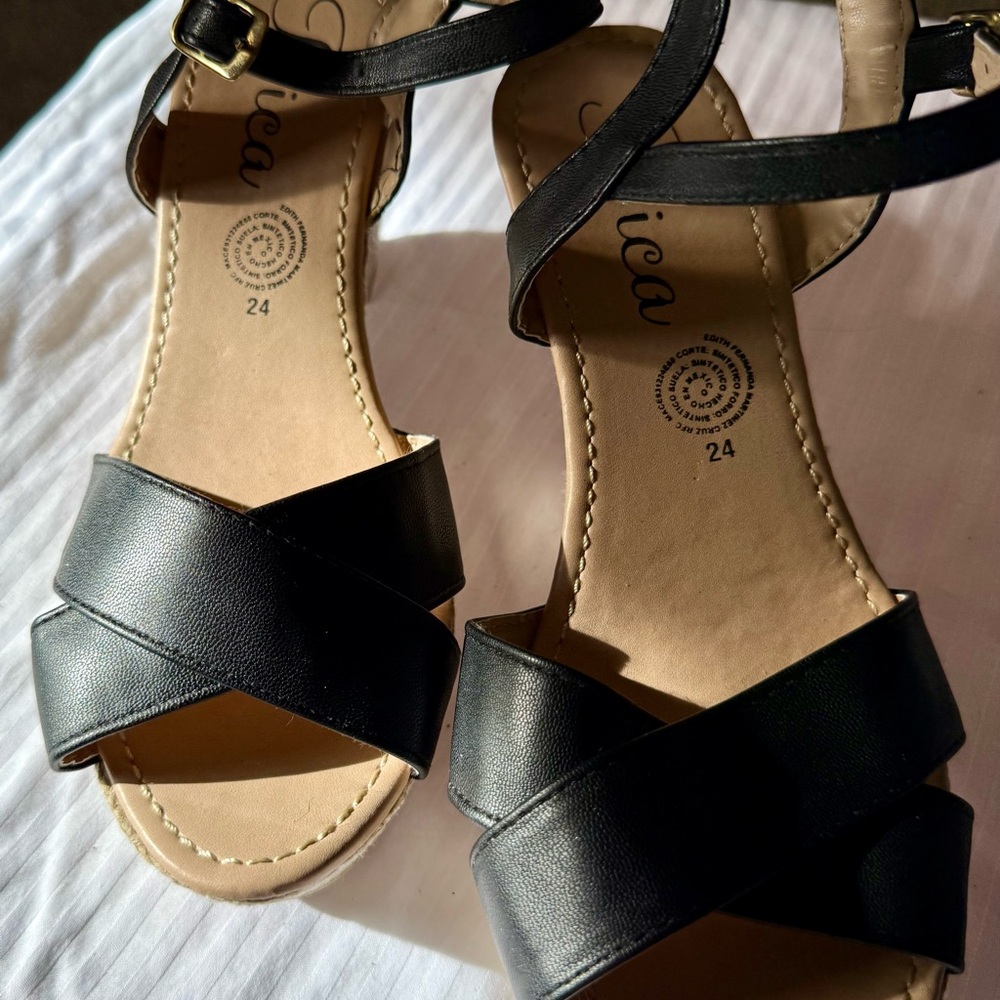 Black Strappy Sandals